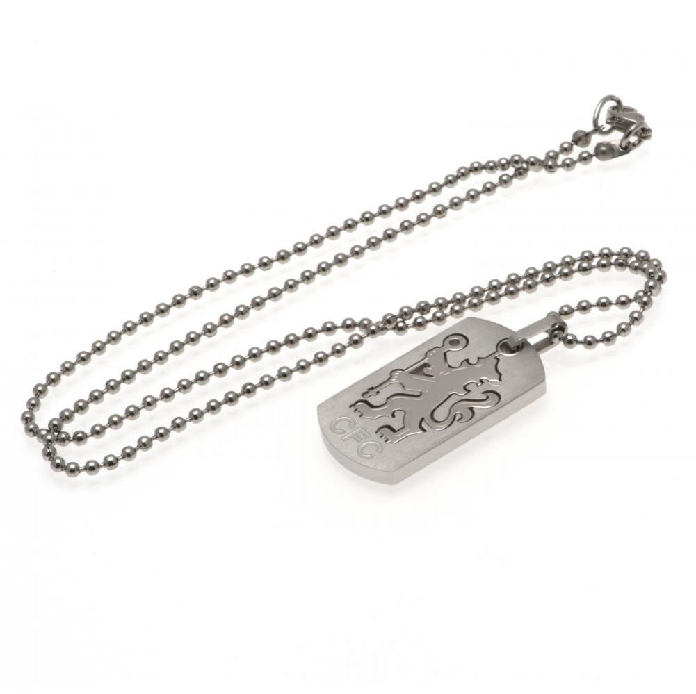 Chelsea FC Cut Out Lion Dog Tag & Chain LKT Sport Football>Premier League>Chelsea FC Necklaces
