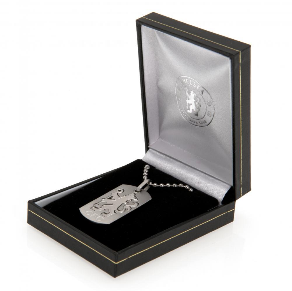 Chelsea FC Cut Out Lion Dog Tag & Chain LKT Sport Football>Premier League>Chelsea FC Necklaces