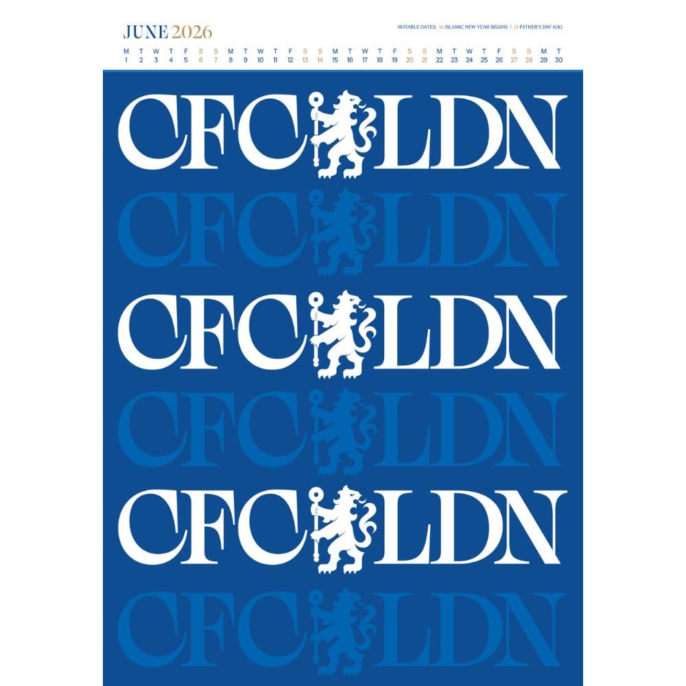 Chelsea FC Deluxe Calendar 2026 LKT Sport Football>Premier League>Chelsea FC Wall Calendars