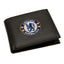 Chelsea FC Embroidered Wallet LKT Sport Black PU wallet featuring a large embroidered club crest 3 card slots, a window slot and 2 note pockets Change pocket with secure stud fastener 2 additional compartments Official licensed product Approx 11cm x 9cm O