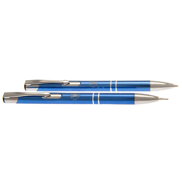 Chelsea FC Executive Pen & Pencil Set LKT Sport Blue pen and pencil gift set featuring a silver Chelsea crestExecutive pen has black inkBoth the pen and pencil are contained within a clear Perspex display casePerfect executive gift for a Chelsea fanOffici