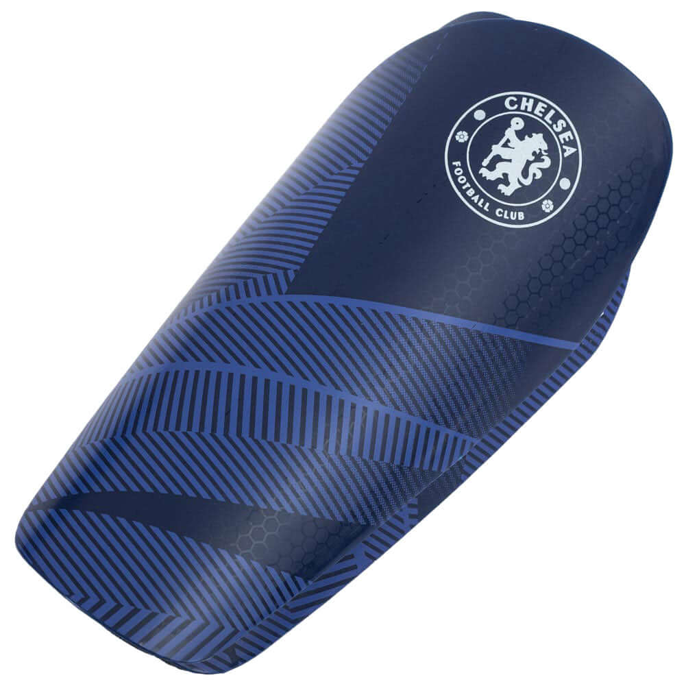 Chelsea FC Fuse Shin Pads Youths LKT Sport Blue fuse design slip in shin guards featuring a white Chelsea crestThick moulded plastic shell with a comfortable padded interiorOfficial licensed productSize youths - to fit average 10 to 12 years (160cm)Approx