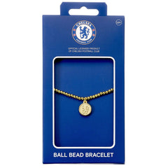 Chelsea FC Gold Finish Bead Bracelet LKT Sport Football>Premier League>Chelsea FC Bracelets