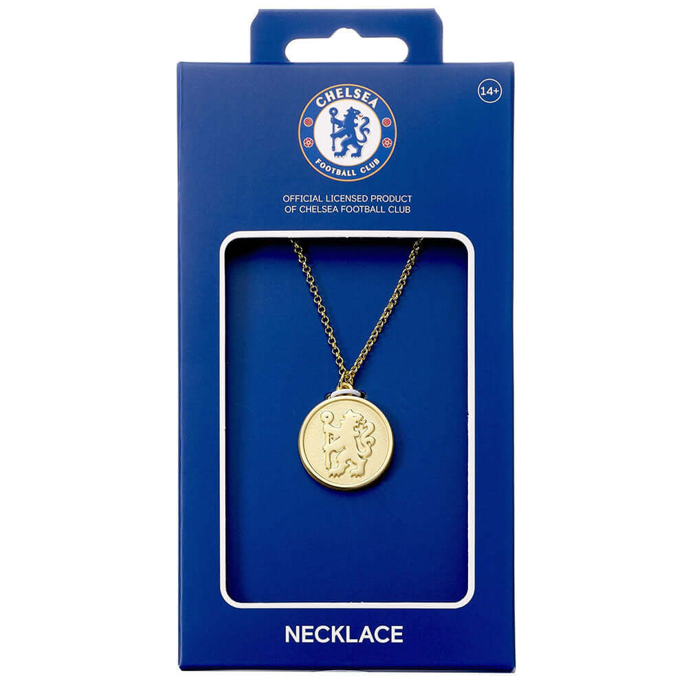 Chelsea FC Gold Finish Crest Necklace LKT Sport Football>Premier League>Chelsea FC Necklaces