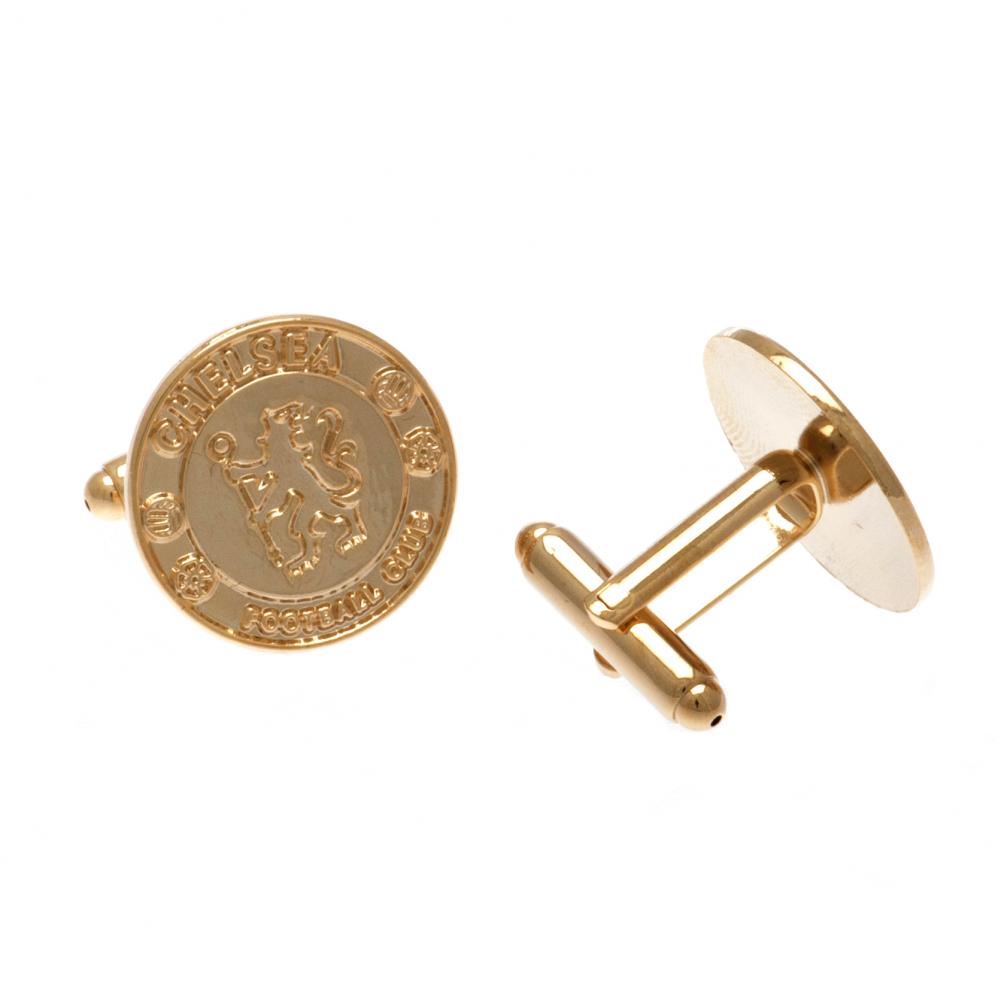 Chelsea FC Gold Plated Cufflinks LKT Sport Football>Premier League>Chelsea FC Cufflinks