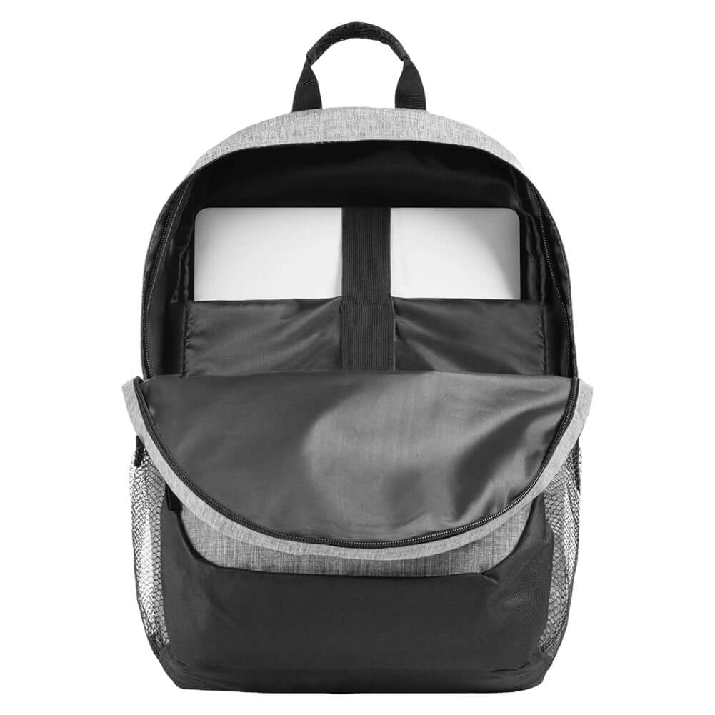 Chelsea FC Heather Grey Backpack LKT Sport Stylish grey backpack featuring the Chelsea crestPadded back panel for comfort with adjustable shoulder straps and a carry strapMain compartment has a double zipped opening for easy accessLarge internal laptop po