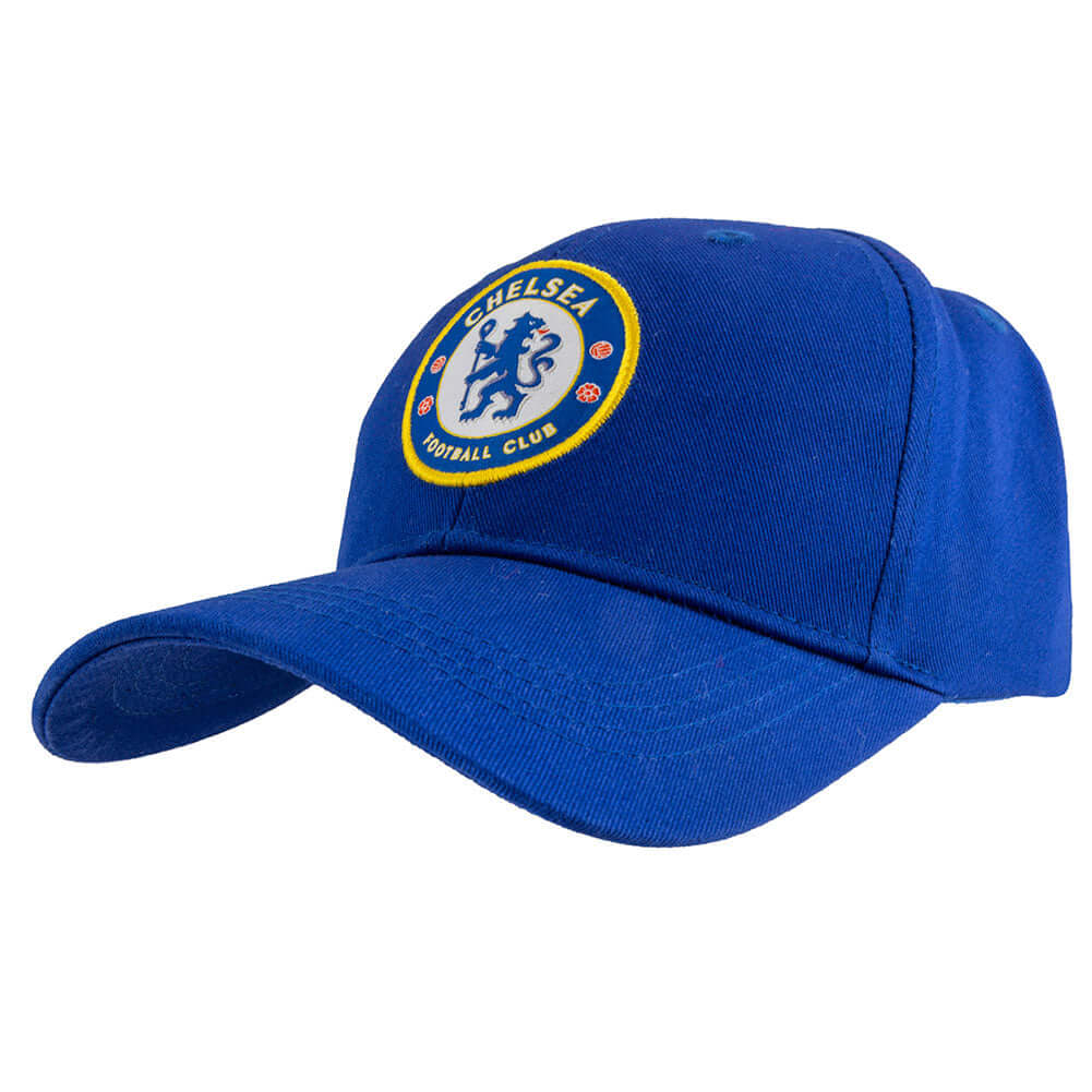 Chelsea FC Junior Cap LKT Sport Royal blue classic design curved brim capFeatures a woven Chelsea crestWith a metal buckle size adjusterOfficial licensed productJunior, one size Scarves