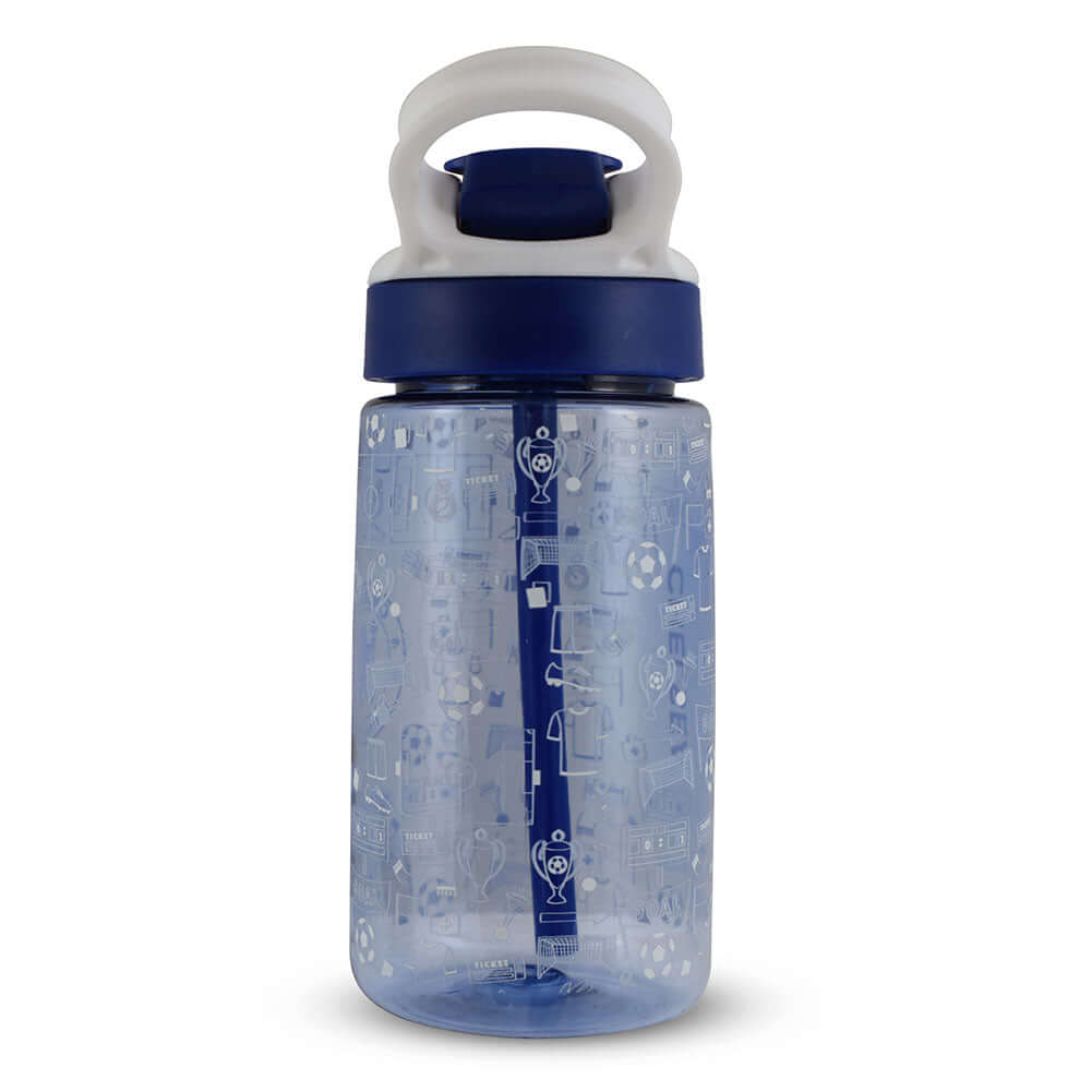 Chelsea FC Junior Water Bottle LKT Sport Vibrant blue kids water bottleWith a white Chlesea crest and fun icon designWith a screw top lid and a closable drinking spoutOfficial licensed productApprox 480ml (17oz)Approx 17cm tall, 7cm in diameter Water Bott