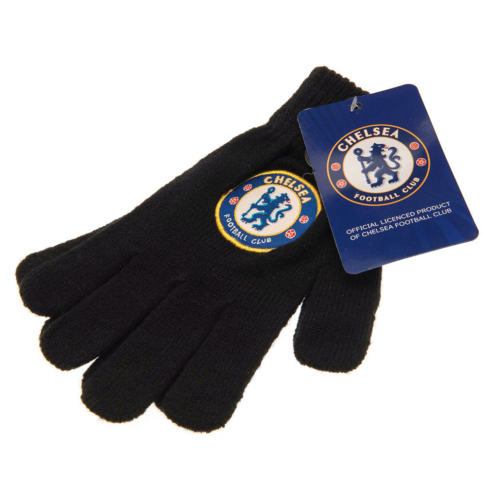 Chelsea FC Knitted Gloves Junior LKT Sport Football>Premier League>Chelsea FC Gloves & Mittens