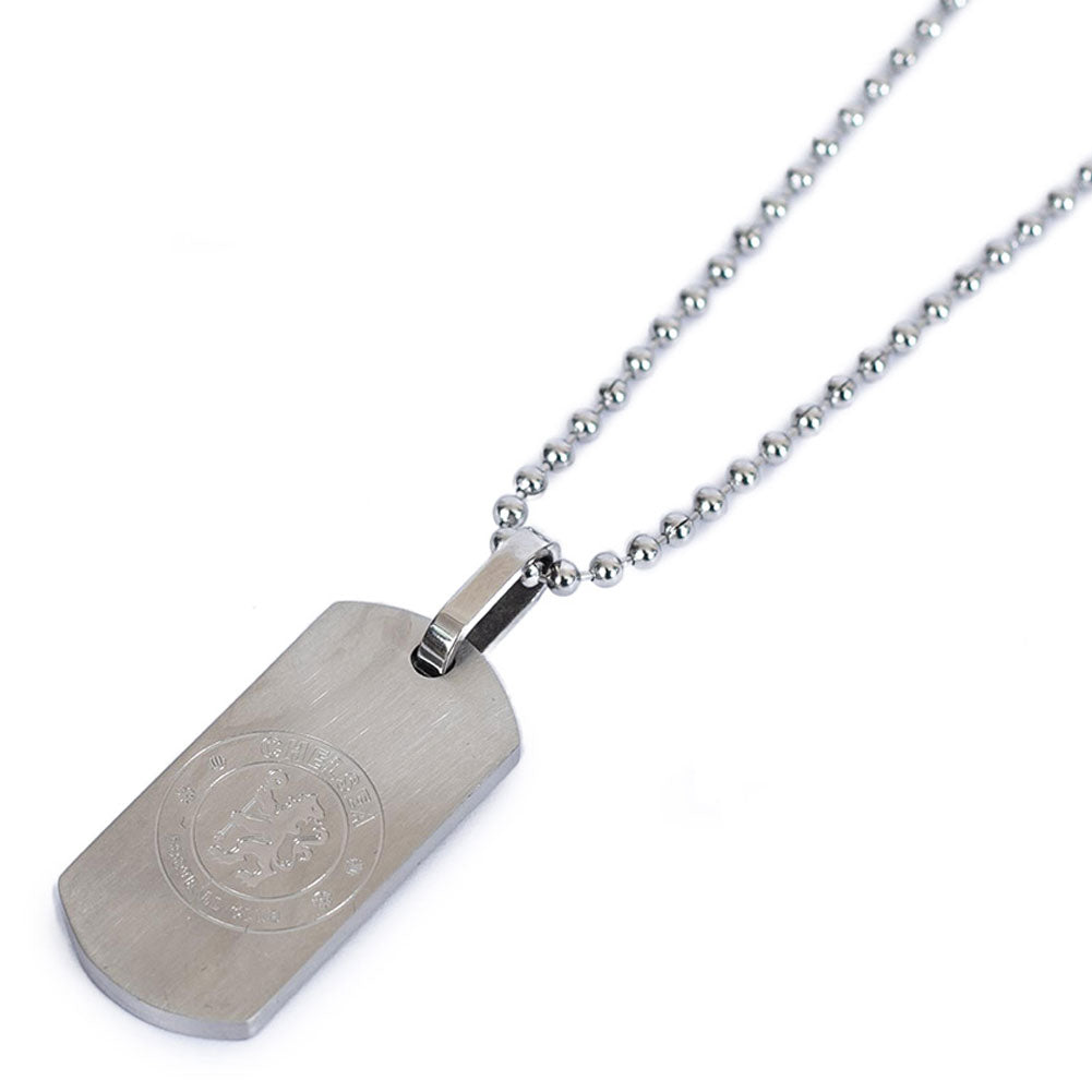 Chelsea FC Matt Finish Dog Tag & Chain LKT Sport Football>Premier League>Chelsea FC