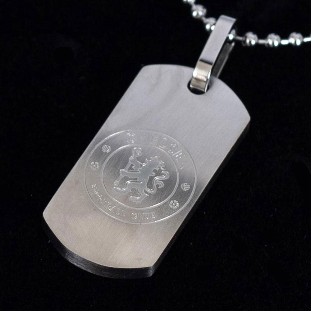 Chelsea FC Matt Finish Dog Tag & Chain LKT Sport Football>Premier League>Chelsea FC