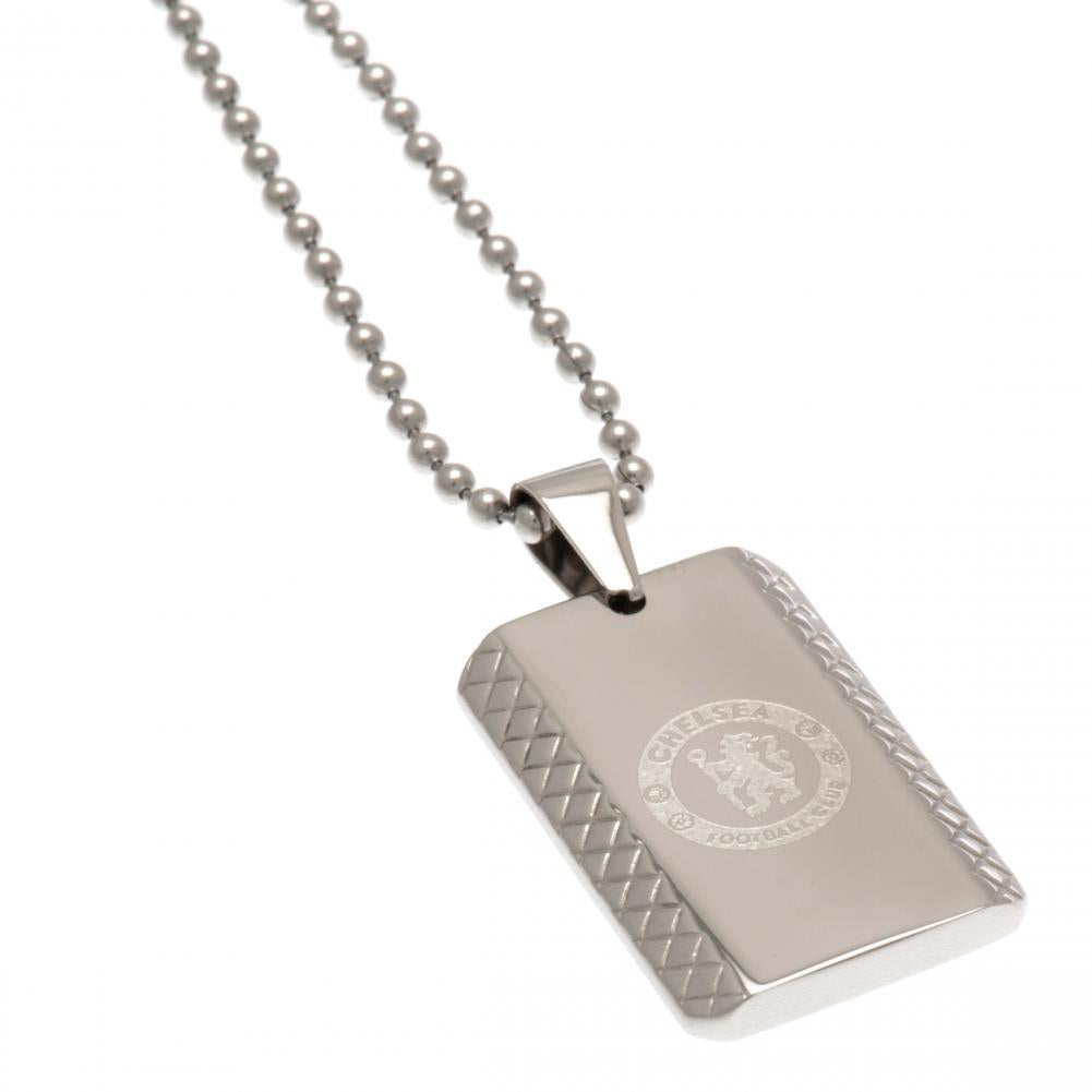 Chelsea FC Patterned Dog Tag & Chain LKT Sport Football>Premier League>Chelsea FC Necklaces