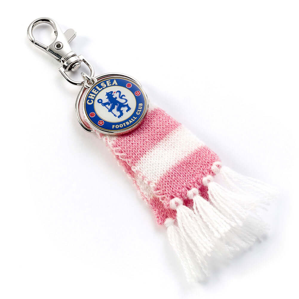 Chelsea FC Pink Bar Scarf Bag Charm LKT Sport Football>Premier League>Chelsea FC Keychains