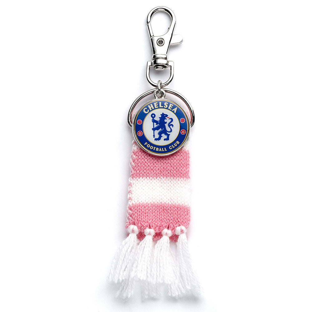 Chelsea FC Pink Bar Scarf Bag Charm LKT Sport Football>Premier League>Chelsea FC Keychains