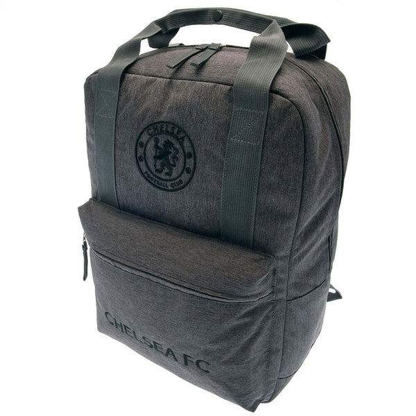 Chelsea FC Premium Backpack LKT Sport Stylish grey backpack featuring Chelsea FC crest and the text Chelsea FC in black on front pocketPadded back panel for comfort with adjustable shoulder straps and double carry strapsMain compartment has a large double