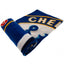 Chelsea FC Pulse Fleece Blanket LKT Sport Royal blue pulse design soft and warm fleece blanket Features a large full colour Chelsea club crest in the centre 100% polyester machine washable Official licensed product Approx 125cm x 150cm In a printed card s