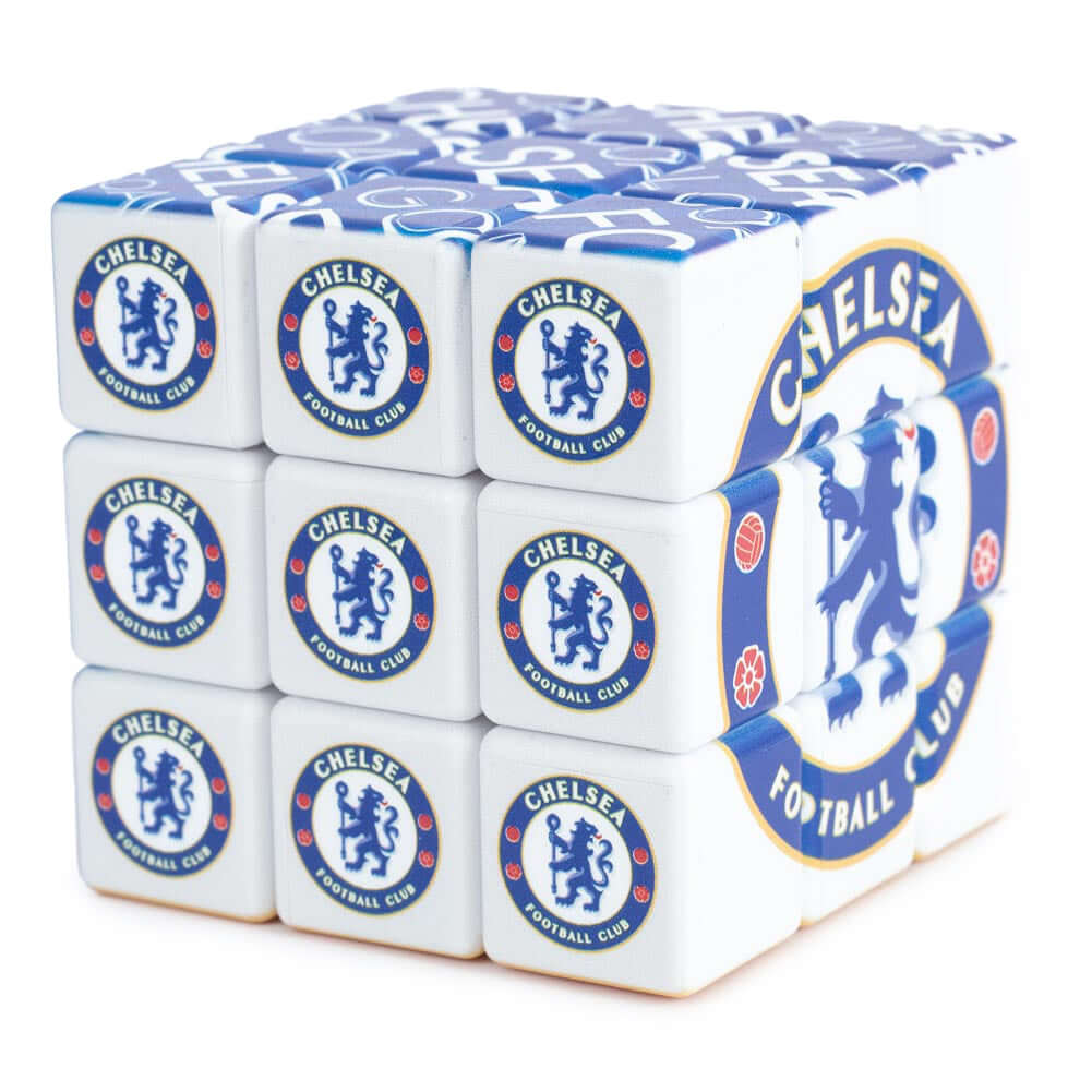 Chelsea FC Rubik’s Cube LKT Sport 3x3 cube puzzle featuring multiple Chelsea imagesHours of play with this original Rubik's CubeSuitable for ages 3+Official licensed productApprox 6cm x 6cm x 6cm Mechanical Puzzles