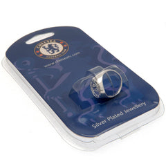 Chelsea FC Silver Plated Crest Ring Large LKT Sport Football>Premier League>Chelsea FC Rings