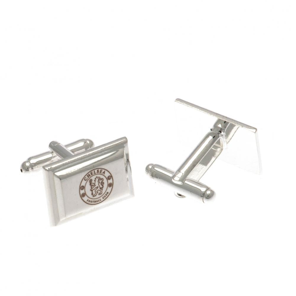 Chelsea FC Silver Plated Cufflinks LKT Sport Football>Premier League>Chelsea FC Cufflinks