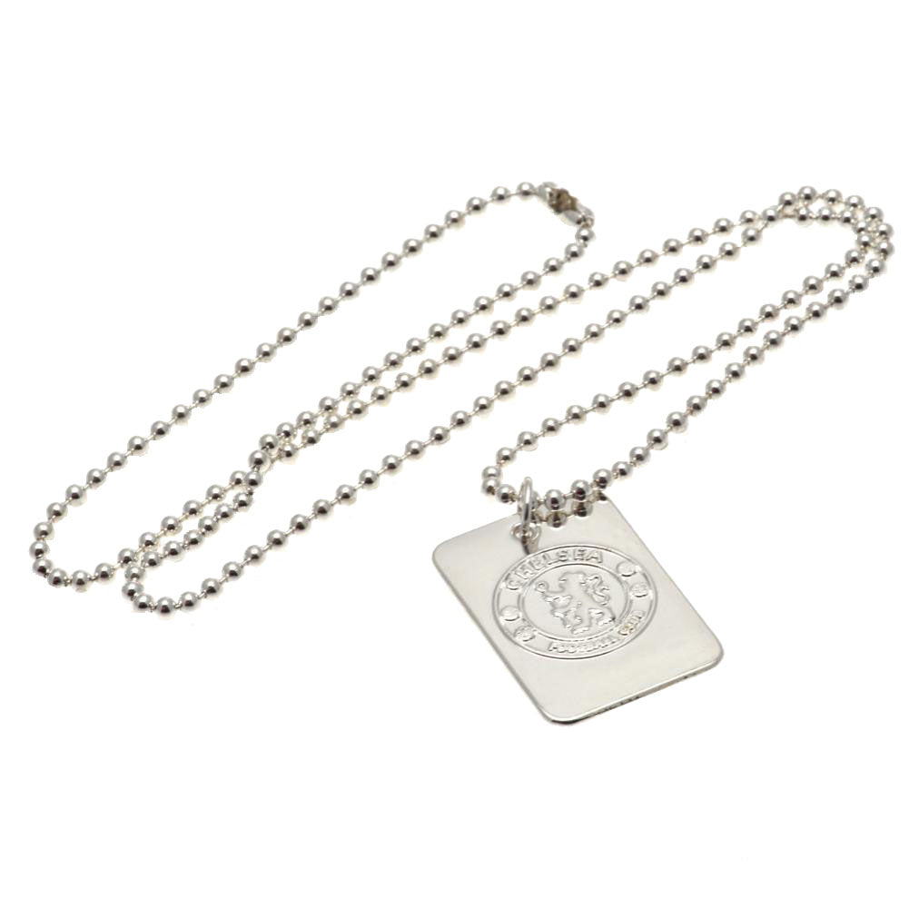 Chelsea FC Silver Plated Dog Tag & Chain LKT Sport Football>Premier League>Chelsea FC Necklaces