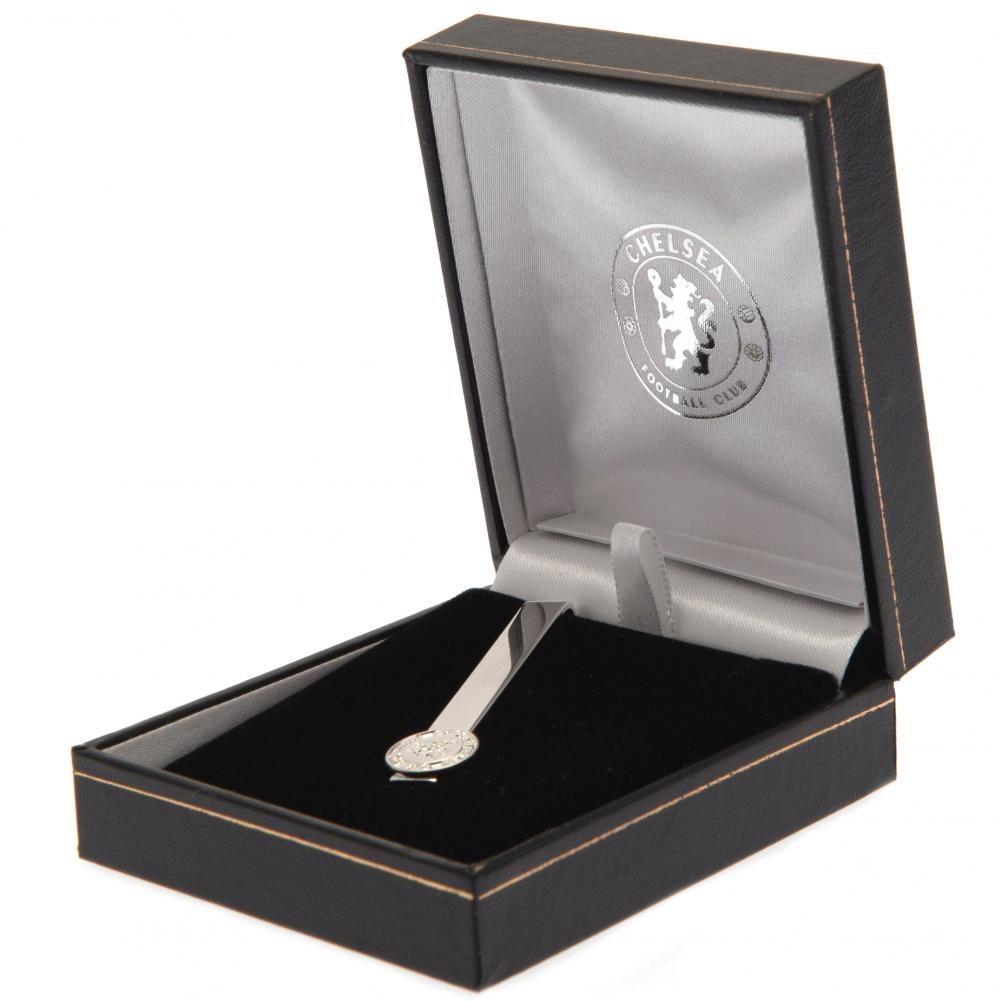 Chelsea FC Silver Plated Tie Slide LKT Sport Football>Premier League>Chelsea FC Tie Clips