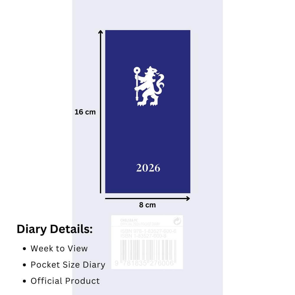 Chelsea FC Slim Diary 2026 LKT Sport Football>Premier League>Chelsea FC Planners