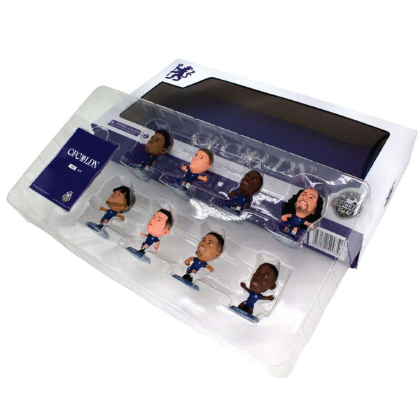Chelsea FC SoccerStarz Season 25-26 Player Team Pack LKT Sport Collectors team pack featuring the following players in a classic Chelsea home kitFofana, Palmer, Caicedo, CucurellaJames, Enzo, Colwill, Jacksonlimited edition only 800 pieces producedeach fi