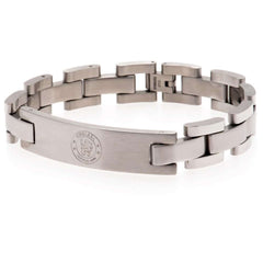 Chelsea FC Stainless Steel Bracelet LKT Sport Classic design stainless steel link braceletFeaturing a club crest engraved plateOfficial licensed productApprox 22cm x 1cm Bracelets