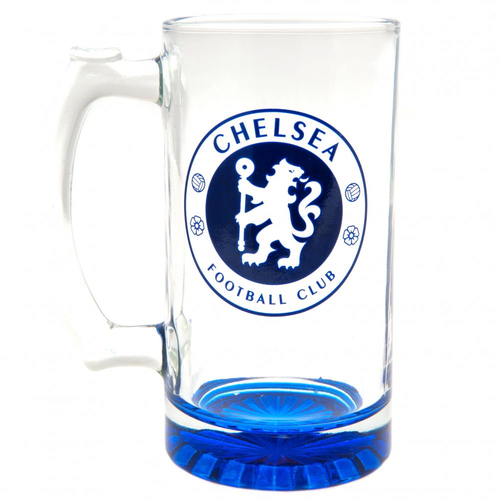Chelsea FC Stein Glass Tankard LKT Sport Football>Premier League>Chelsea FC Beer Glasses