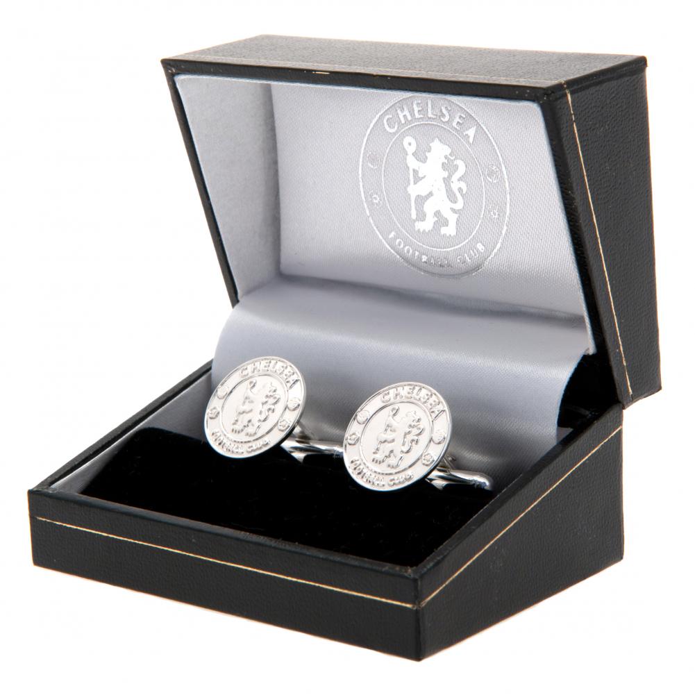 Chelsea FC Sterling Silver Crest Cufflinks LKT Sport Football>Premier League>Chelsea FC Cufflinks