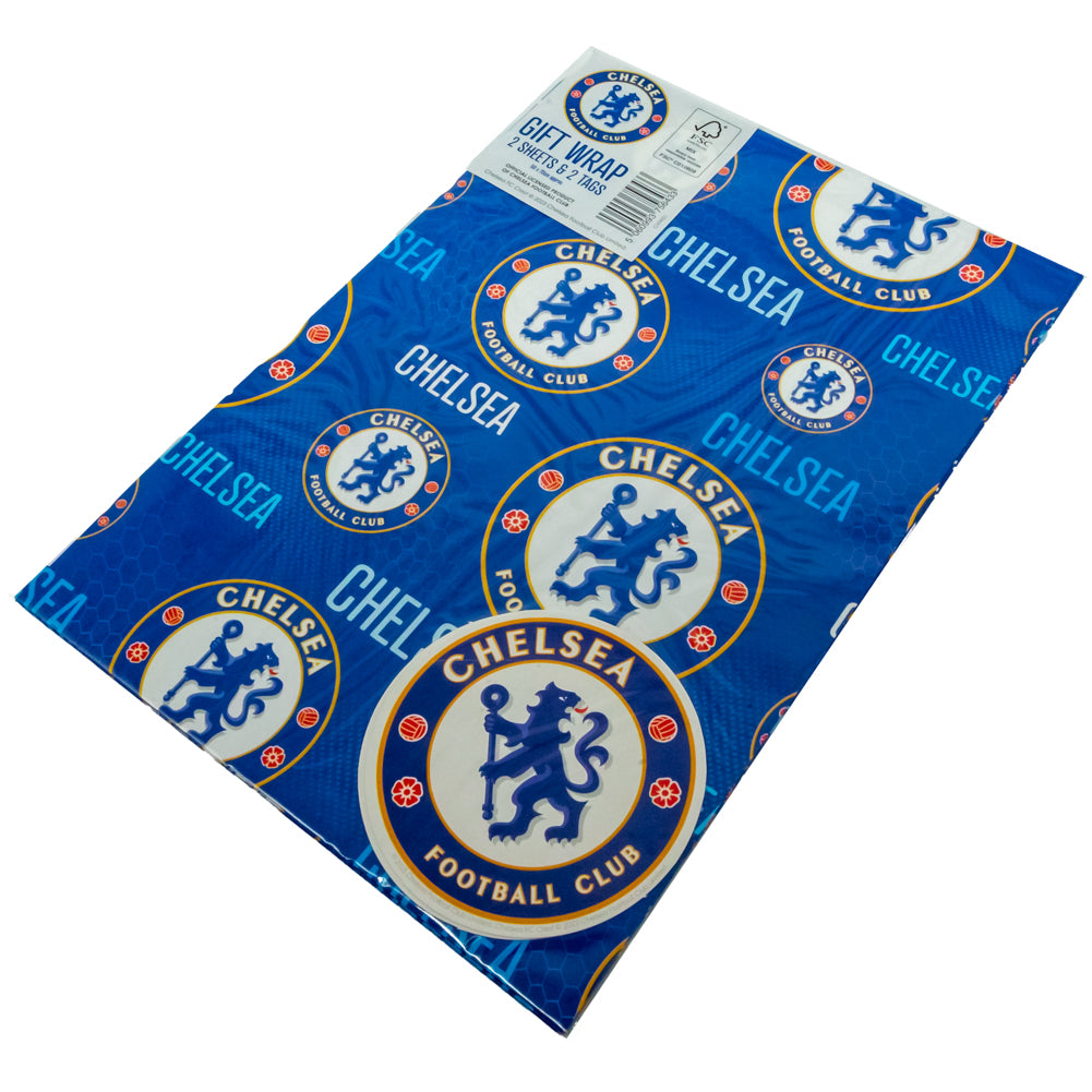 Chelsea FC Text Gift Wrap LKT Sport Football>Premier League>Chelsea FC Wrapping Paper