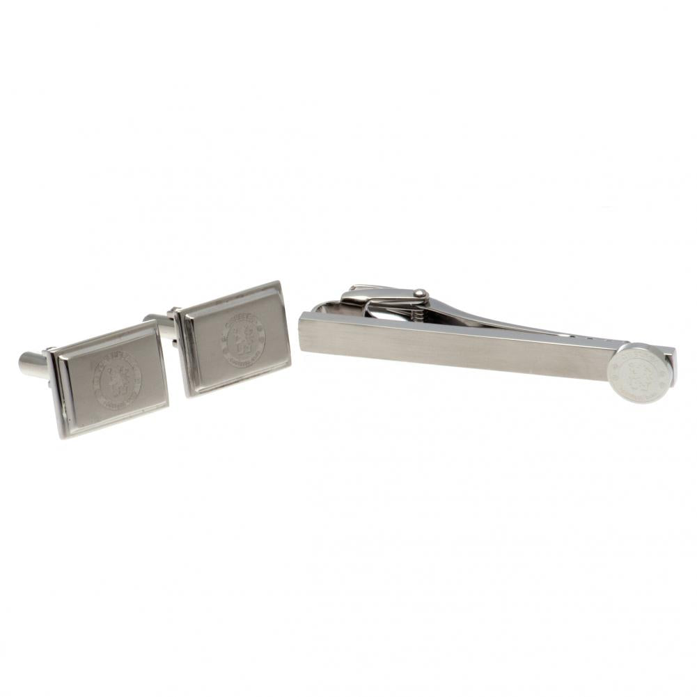 Chelsea FC Tie Slide & Cufflink Set LKT Sport Football>Premier League>Chelsea FC Cufflinks
