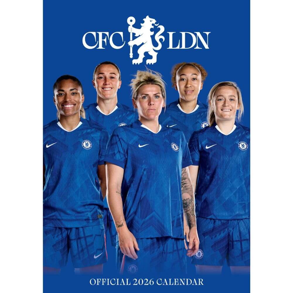 Chelsea WFC A3 Calendar 2026 LKT Sport Football>Premier League>Chelsea FC Wall Calendars