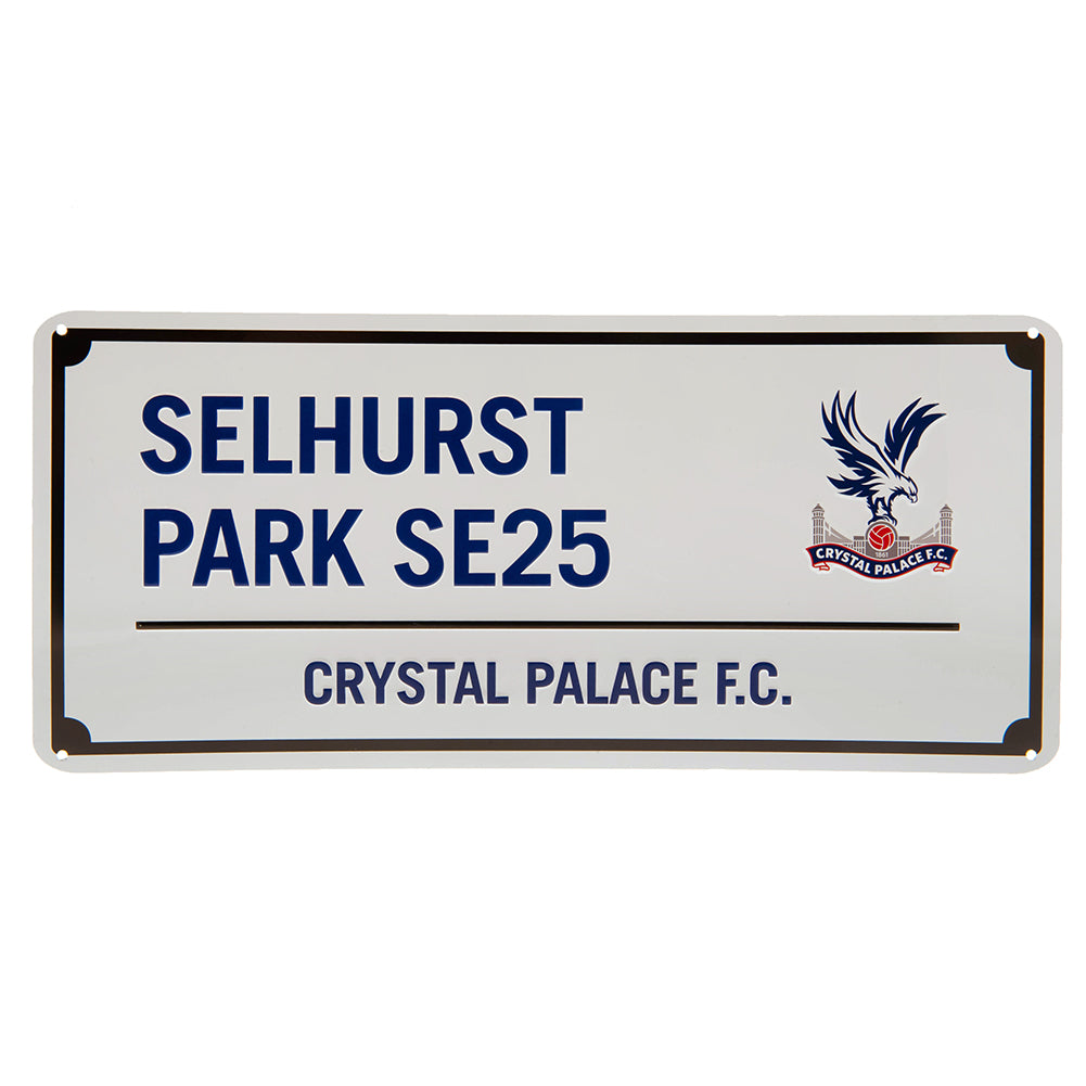 Crystal Palace FC Blue Text Street Sign LKT Sport Football>Premier League>Crystal Palace FC Novelty Signs