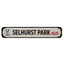 Crystal Palace FC Deluxe Stadium Sign LKT Sport Deluxe metal stadium sign with embossed club logo and textOn a black MDF backingReady to hang with two picture hooksOfficial licensed productApprox 65cm x 12cm Banners