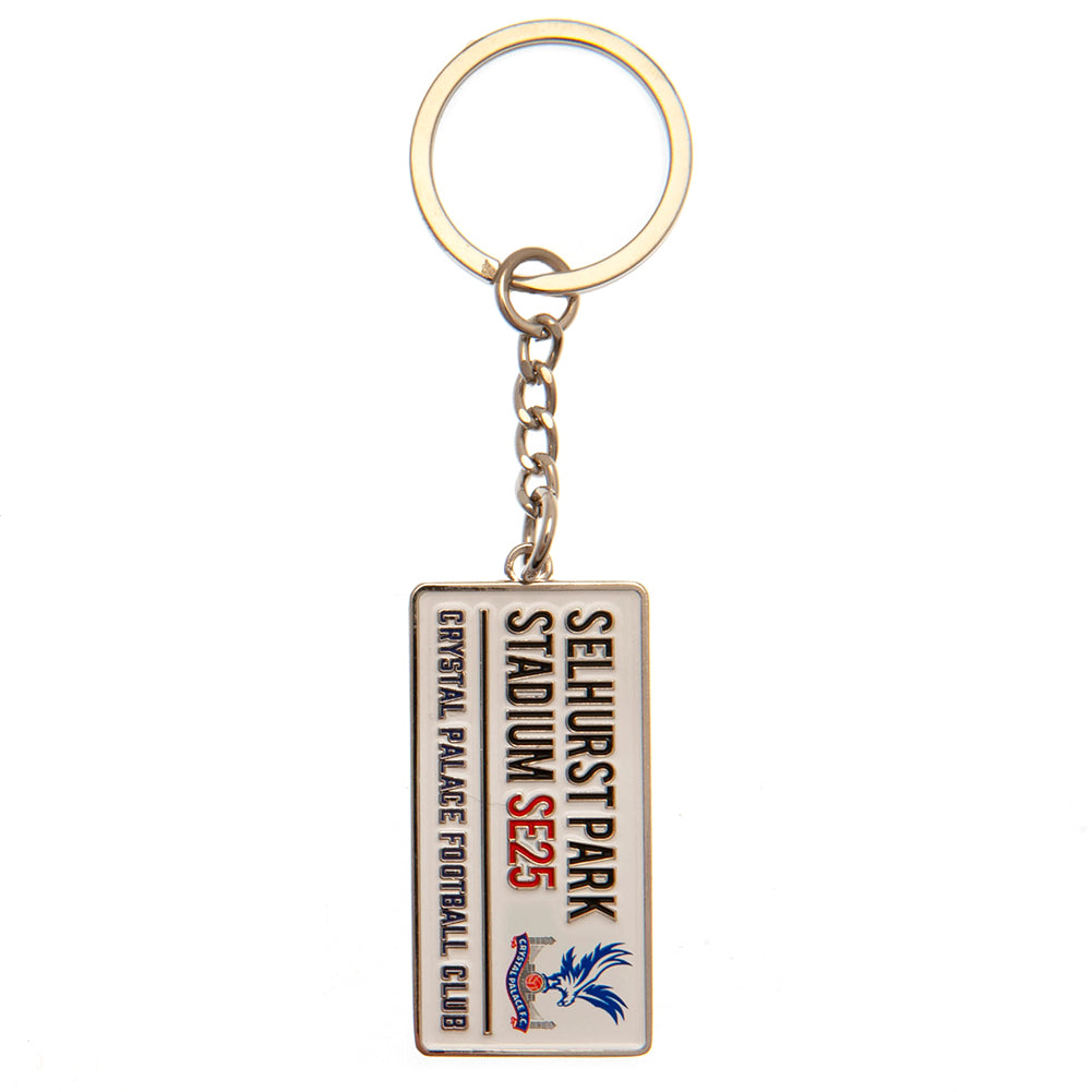 Crystal Palace FC Embossed Street Sign Keyring LKT Sport Football>Premier League>Crystal Palace FC