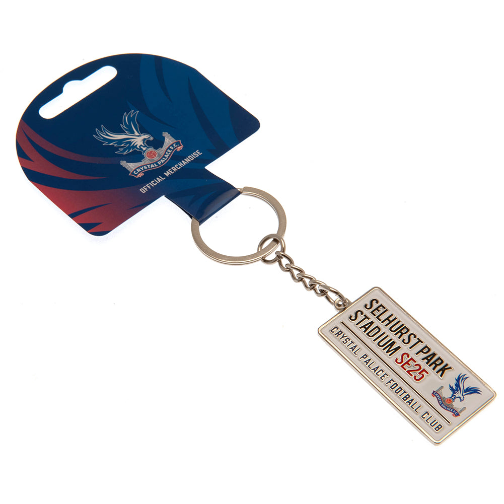 Crystal Palace FC Embossed Street Sign Keyring LKT Sport Football>Premier League>Crystal Palace FC