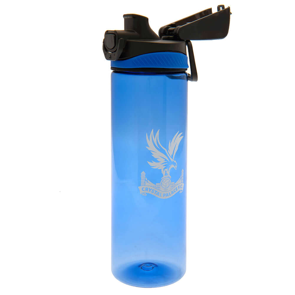 Crystal Palace FC Prohydrate Bottle LKT Sport Lightweight and durable royal blue drinks bottleBlue bottle with a black lid, includes a Palace logo on the front in whiteWith a screw top lid and a closable drinking spoutOfficial licensed productApprox 750ml