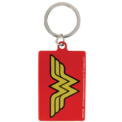 DC Comics Metal Keyring Wonder Woman LKT Sport Bright, colourful and highly detailed metal keyringFront features the Wonder Woman LogoReverse features comic style Wonder Woman artworkOfficial licensed productApprox 60mm x 40mm Keychains