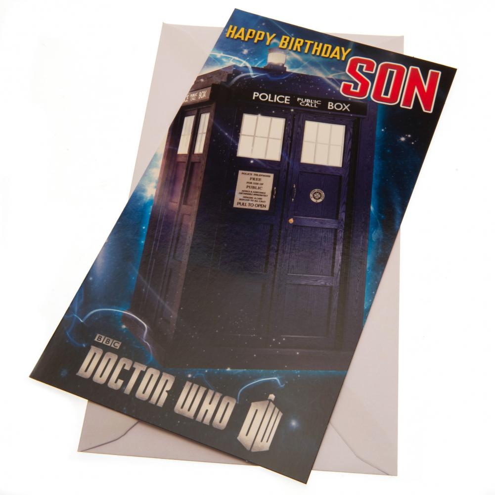 Doctor Who Birthday Card Son LKT Sport Entertainment>TV Series>Doctor Who Greeting Cards