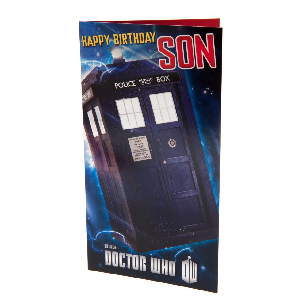 Doctor Who Birthday Card Son LKT Sport Entertainment>TV Series>Doctor Who Greeting Cards