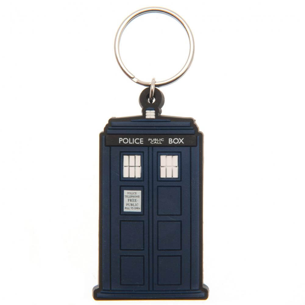 Doctor Who Tardis PVC Keyring LKT Sport Soft, durable 5mm thick PVC Keyring with chain and split ringBright, colourful and highly detailedIdeal for attaching to keys, bags, belts and other itemsWipe cleanOfficial licensed productApprox 60mm x 30mm Keychai