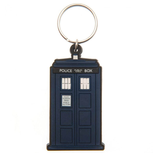 Doctor Who Tardis PVC Keyring LKT Sport Soft, durable 5mm thick PVC Keyring with chain and split ringBright, colourful and highly detailedIdeal for attaching to keys, bags, belts and other itemsWipe cleanOfficial licensed productApprox 60mm x 30mm Keychai