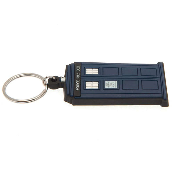 Doctor Who Tardis PVC Keyring LKT Sport Soft, durable 5mm thick PVC Keyring with chain and split ringBright, colourful and highly detailedIdeal for attaching to keys, bags, belts and other itemsWipe cleanOfficial licensed productApprox 60mm x 30mm Keychai