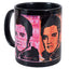 Elvis Presley Mug LKT Sport Ceramic everyday coffee mugBlack mug with three silhouettes of Elvis Presley around the mugGlazed kiln fired finishOfficial Licensed MerchandiseApprox 315ml (11oz)Approx 9cm tall, 8cm in diameter Mugs