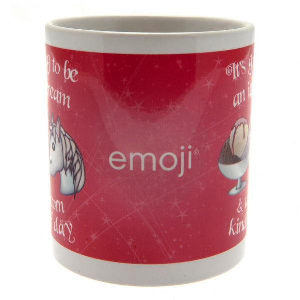 Emoji Mug Unicorn LKT Sport Ceramic everyday coffee mug Features the Ice Cream and Unicorn Emojis with the phrase "It's going to be an Ice cream and Unicorn kind of day" Glazed kiln fired finish with white handle Official licensed product Approx 315ml (11