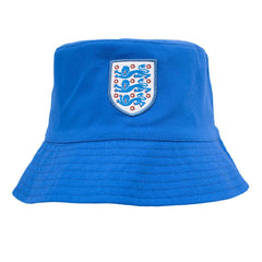 England FA Bucket Hat LKT Sport Fitted reversible bucket hat in royal blue, with a nave and white pattern on reverseFeatures a full colour woven England crest100% cotton, handwash onlyOfficial licensed productAdult, to fit approx 58cm Bucket Hats