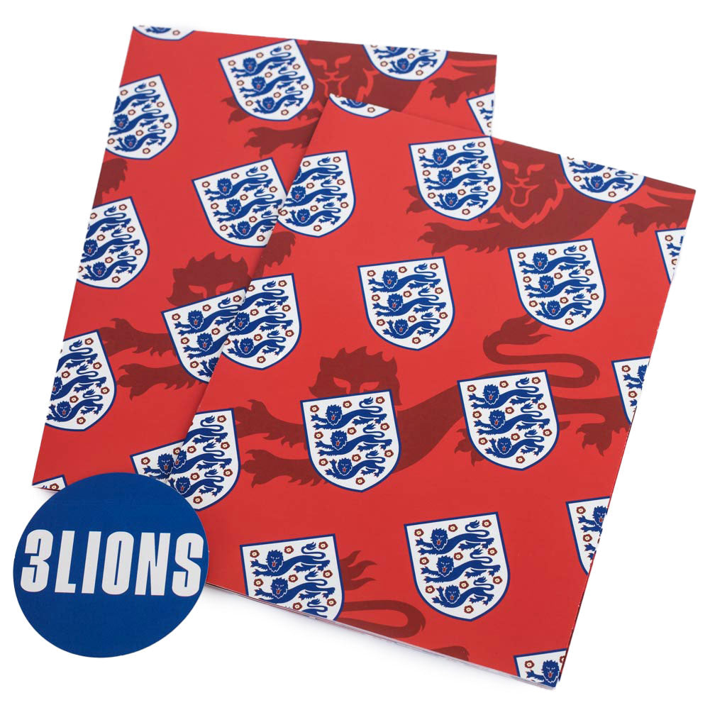 England FA Crest Gift Wrap LKT Sport Football>International>England FA Wrapping Paper