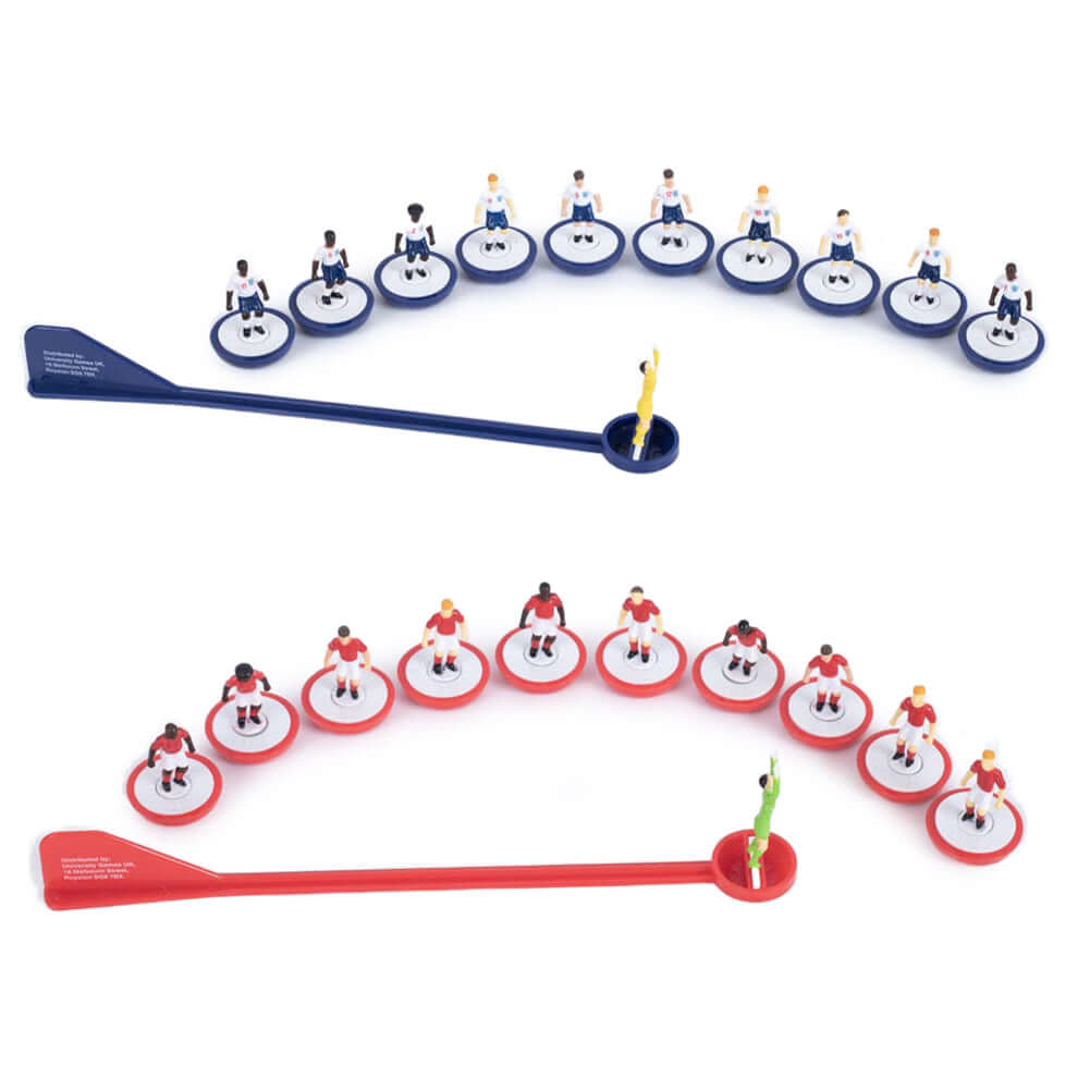 England FA Edition Subbuteo Main Game LKT Sport Subbuteo, the classic table football game is back.Featuring a new high quality pitch and re-engineered players with more strengthIncludes 1 England team, 1 opposition team, 2 goals, 1 ball and the pitchSuita