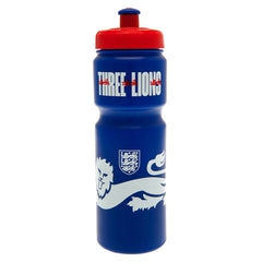 England FA Plastic Drinks Bottle LKT Sport Easy grip lightweight drinks bottleBlue bottle with a large lion and England crest in whiteFeatures 'Three Lions' text in whiteWith a screw top lid and push-pull drinking spoutOfficial licensed productApprox 750m